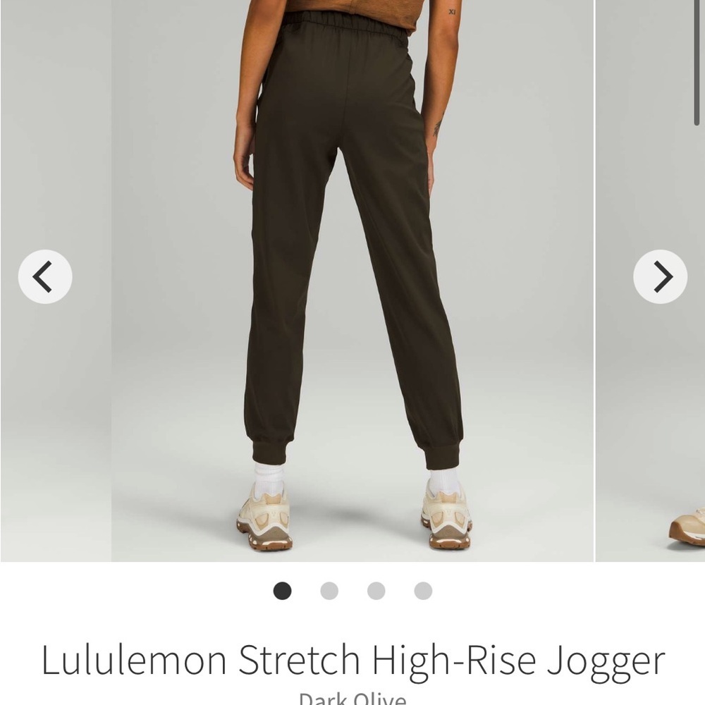 Lululemon Stretch High-Rise Jogger *Shorter Length Dark Olive size 4